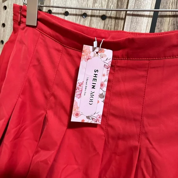 Red Women's Skirt - Picture 4 of 5